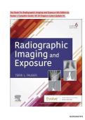 Test Bank Radiographic Imaging and Exposure 6th edition by Terri L&period; Fauber &vert;&vert;ISBN 978-0323661393&vert;&vert; Covering All the Chapters Graded A &plus;
