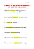 DYNAMICS OF HEALTHCARE RUTGERS EXAM 2026 QUESTIONS AND ANSWERS