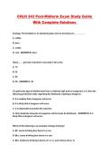CHLH 243 Post-Midterm Exam Study Guide With Complete Solutions 