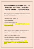 NSG 6440 EXAM ACTUAL EXAM 2026 &vert; ALL QUESTIONS AND CORRECT ANSWERS &vert; VERIFIED ANSWERS &vert; UPDATED VERSION