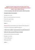 NUR 257 Concepts of Aging and Chronic Illness Exam 2 Prep   2026&sol;2027 Questions and Correct Answers with Rationale &vert; Newest  Update &vert; Galen College of Nursing