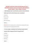 NUR 282 Leadership and Nursing Management Complete Exam Bundle &ndash; Exams 1&ndash;3 Questions and Correct Answers with Rationales &vert; 2026&sol;2027 Newest Update &vert; Galen College of Nursing