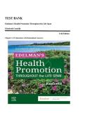 TEST BANK&lowbar;&lowbar;Edelman's Health Promotion Throughout the Life Span 11th Edition by Elizabeth Connelly Kudzman&comma; ISBN&colon; 9780443121760 &vert;Chapters 1-25 &lpar;Questions with Rationalized Answers&rpar;&vert; Guide A&plus;