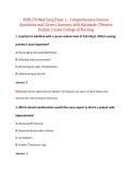 NUR170 Med Surg Exam 1 - Comprehensive Review  Questions and Correct Answers with Rationale &vert; Newest  Update &vert; Galen College of Nursing