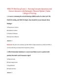 NUR170 Med Surg Exam 2 - Nursing Concepts Questions and  Correct Answers with Rationale &vert; Newest Update &vert; Galen  College of Nursing