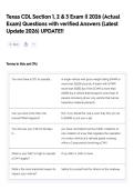 Texas CDL Section 1&comma; 2 & 3 Exam &vert;&vert; 2026 &lpar;Actual Exam&rpar; Questions with verified Answers &lpar;Latest Update 2026&rpar; UPDATE&excl;&excl;
