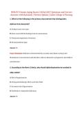 NUR257 Chronic Aging Exam 2 2026&sol;2027 Questions and Correct  Answers with Rationale &vert; Newest Update &vert; Galen College of Nursing 