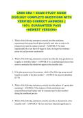 CEBS GBA 1 EXAM STUDY GUIDE  2026&sol;2027 COMPLETE QUESTIONS WITH  VERIFIED CORRECT ANSWERS &vert;&vert;  100&percnt; GUARANTEED PASS  <NEWEST VERSION> 