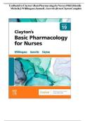 Test Bank For Clayton&rsquo;s Basic Pharmacology for Nurses 19th Edition By Michelle J&period; Willihnganz&comma; Samuel L&period; Gurevitz&comma; Bruce Clayton All Chapters 1-48 LATEST