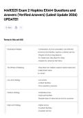 MAR3231 Exam 2 Hopkins EXAM Questions and Answers &lpar;Verified Answers&rpar; &lpar;Latest Update 2026&rpar; UPDATE&excl;&excl;