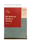 Test bank for RN Maternal Newborn Nursing graded A&plus;