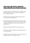 WEST COAST EMT BLOCK 1 PRACTICE GUIDE UPDATED 2026 TESTED SOLUTIONS