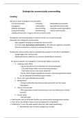 Samenvatting Strategische Communicatie 