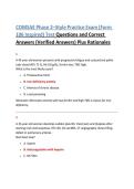 COMSAE Phase 2&ndash;Style Practice Exam &lpar;Form 106 Inspired&rpar; Test Questions and Correct Answers &lpar;Verified Answers&rpar; Plus Rationales 2026