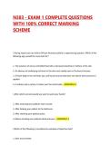 N383 - EXAM 1 COMPLETE QUESTIONS WITH 100&percnt; CORRECT MARKING SCHEME 2026&sol;2027