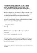 WEST COAST EMT BLOCK EXAM 4 2026 FINAL PAPER FULL SOLUTIONS GRADED A&plus;