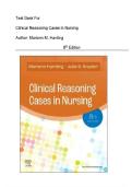 Test Bank for Clinical Reasoning Cases in Nursing&comma; 8th Edition by Mariann M&period; Harding &vert; 978-0323831734 &vert; All 150&plus; Case Studies &vert; Next-Gen NCLEX &lpar;NGN&rpar; Prep 2026&sol;2027