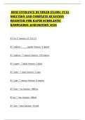 HESI ENTRANCE BUNDLED EXAMS&colon; FULL SOLUTION AND COMPLETE QUESTION REGISTER FOR RAPID SCHOLASTIC KNOWLEDGE ACQUISITION 2026