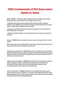 FSCC&colon; Fundamentals of PCC Exam Latest Update A&plus; Rated 