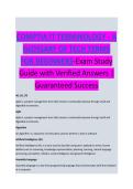 CompTIA Information Technology Terminology &ndash; Complete Exam Study Guide 2026&sol;2027 with Verified Answers &vert; Newest Version&period; A&plus;