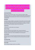 Computer Information Science Exam Study Guide with Verified Answers &ndash; Complete Exam Study Guide 2026&sol;2027 with Verified Answers &vert; Newest Version&period; A&plus;
