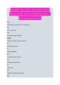 CompTIA Security &ndash; Complete Exam Study Guide 2026&sol;2027 with Verified Answers &vert; Newest Version&period; A&plus;