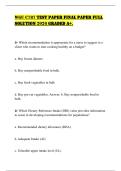WGU C787 TEST PAPER FINAL PAPER FULL SOLUTION 2026 GRADED A&plus;&period;