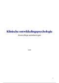 Hoorcollege aantekeningen Klinische ontwikkelingspsychologie UU &lpar;deeltentamen 1&rpar;