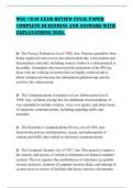 WGU C840 EXAM REVIEW FINAL PAPER COMPLETE QUESTIONS AND ANSWERS WITH EXPLANATIONS 2026&period;