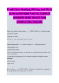 Praxis Core Mathematics Formulas to Know &ndash; Complete Exam Study Guide 2026&sol;2027 with Verified Answers &vert; Newest Version&period; A&plus;