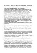 ECON 251 - FINAL EXAM QUESTIONS AND ANSWERS