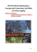 Biochemistry&colon; Concepts and Connections 2nd Edition &lpar;2026&rpar; &ndash; Appling &ndash; Test Bank PDF