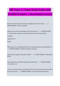 CBP Exam 1 &ndash; Complete Exam Study Guide 2026&sol;2027 with Verified Answers &vert; Newest Version&period; A&plus;