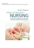 Test Bank For Davis Advantage for Maternal-Newborn Nursing&colon; Critical Components of Nursing Care&comma; 4th Edition By Roberta Durham&semi; Linda Chapman&semi; Connie Miller &lpar; &rpar; &sol; 9781719645737 &sol; Chapter 1-19&sol; Complete Questions and Answers A&plus;