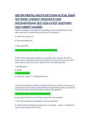 HESI RN Mental Health EXIT Exam &ndash; 3 Newest Versions with Verified Questions & Answers