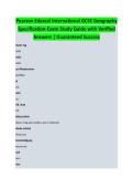 Pearson Edexcel International GCSE G &ndash; Complete Exam Study Guide 2026&sol;2027 with Verified Answers &vert; Newest Version&period; A&plus;