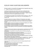 ECON 251 EXAM 3 QUESTIONS AND ANSWERS