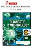 Bailey & Scott&rsquo;s Diagnostic Microbiology &ndash; 16th Edition Test Bank by Patricia M