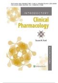TEST BANK For Introductory Clinical Pharmacology&comma; 12th Edition By Susan Ford&comma; Verified Chapters 1 - 54&comma; Complete Newest Version