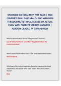 WGU D440 Health and Wellness Through Nutritional Science OA Exam Prep Test Bank &ndash; Verified Questions & Answers&comma; Graded A&plus;