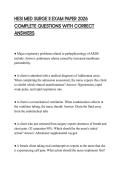 HESI MED SURGE II EXAM PAPER 2026 COMPLETE QUESTIONS WITH CORRECT ANSWERS