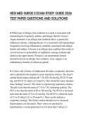 HESI MED SURGE II EXAM STUDY GUIDE 2026 TEST PAPER QUESTIONS AND SOLUTIONS