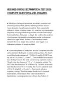 HESI MED SURGE II EXAMINATION TEST 2026 COMPLETE QUESTIONS AND ANSWERS