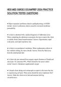 HESI MED SURGE II EXAMPREP 2026 PRACTICE SOLUTION TESTED QUESTIONS