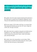 HESI PHARMACOLOGY EVOLVE FINAL EXAM STUDY GUIDE 2026 QUESTIONS WITH SOLUTIONS GRADED A&plus;