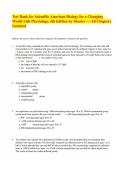 Test Bank for Scientific American Biology for a Changing World with Physiology&comma; 4th Edition by Shuster &mdash; All Chapters Included&period;pdf