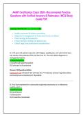 AANP Certification Exam 2026 &ndash;Recommeded Practice  Questions with Verified Answers & Rationales &vert; MCQ Study  Guide PDF 