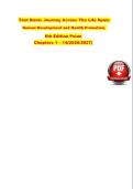 Journey Across The Life Span&colon; Human Development and Health Promotion 6th Edition Polan Test Bank &ndash; Chapters 1-14 Complete 