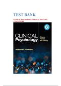 Test Bank for Clinical Psychology&colon; Science&comma; Practice&comma; and Diversity&comma; 6th Edition &vert; Andrew M&period; Pomerantz &vert; Latest Update 2026 &vert; Exam Prep Q&A PDF