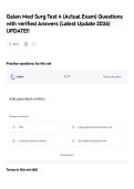Galen Med Surg Test 4 &lpar;Actual Exam&rpar; Questions with verified Answers &lpar;Latest Update 2026&rpar; UPDATE&excl;&excl;